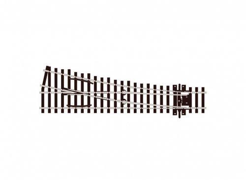 Code 75 Streamline Small Radius Turnout -- Right Hand, Electrofrog, HO, Peco SLE191