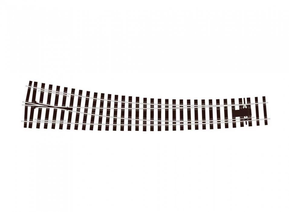 Streamline Curved Turnouts -- Right Hand, O, Peco SLE786BH