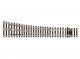 Code 55 Medium-Radius Turnout with Wood Ties - Unifrog -- Right Hand, TT, Peco SLU1295