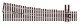 North American-Style Code 83 6 Turnout - Streamline -- Right Hand, Unifrog, HO, Peco SLU8361