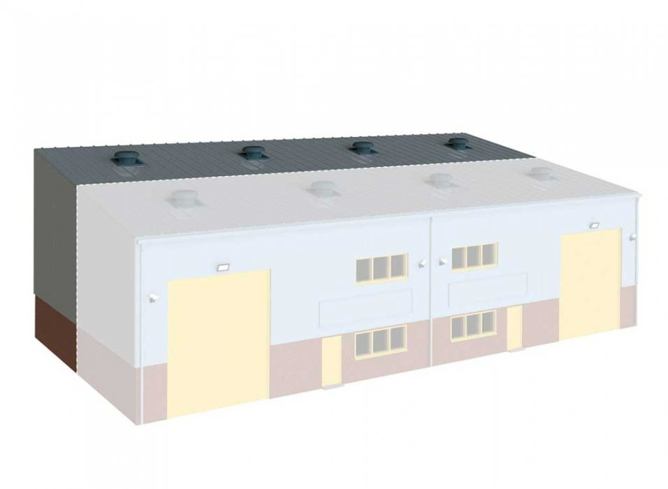 Industrial/Retail Unit Extension Kit - Wills -- Fits Concrete Industrial/Retail Building Made Using 552-SS, HO, Peco SSM315