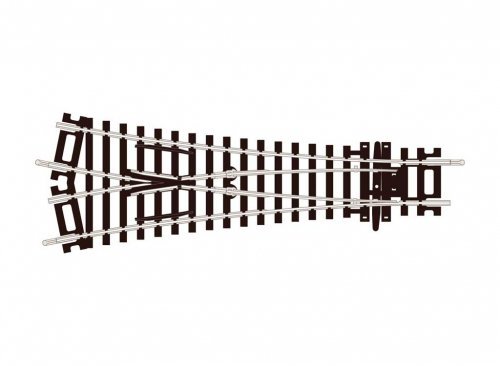 Code 100 Setrack -- Medium-Radius Wye Insulfrog 6-11/16` 170mm Long, 33-27/32` 85.96cm Radiu, HO, Peco ST247