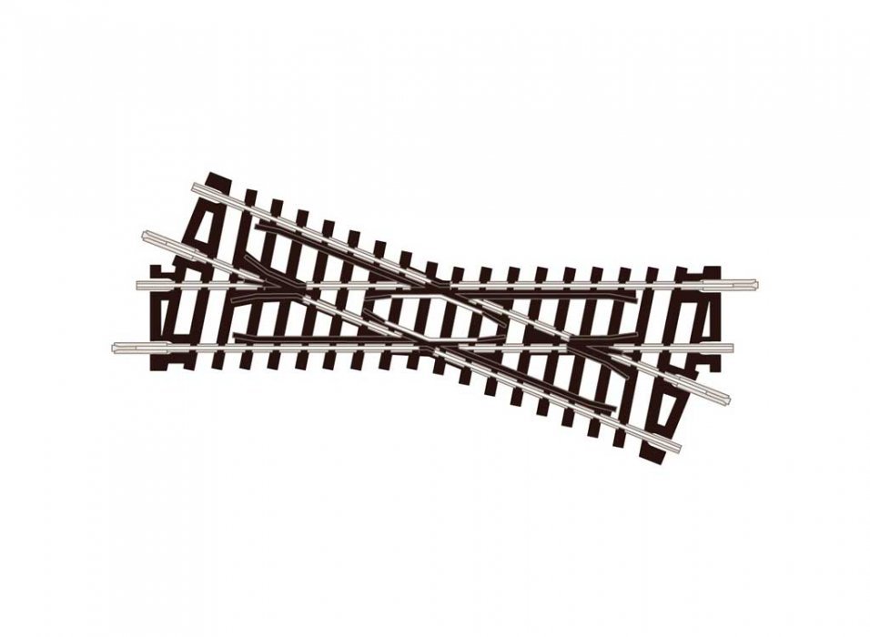Setrack Code 80 Crossing -- Left Hand, N, Peco ST51