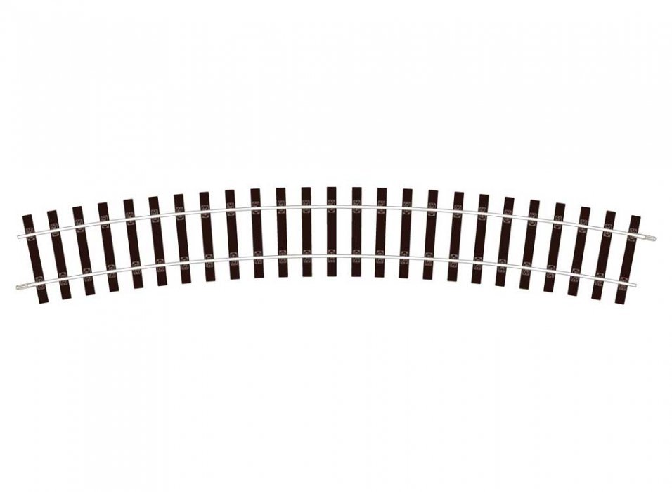 Peco Setrack Section -- Straight 16′ 40.6cm Radius pkg(8), O, Peco ST725