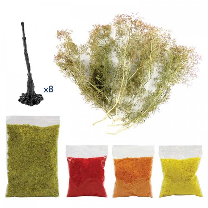 Realistic Tree Making Kit -- Autumn/Fall, All Scales, Peco WSLF061