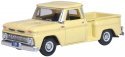 1965 Chevrolet Stepside Pickup - Assembled -- Yellow, HO, Oxford Diecast 87CP65007