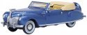1941 Lincoln Continental Convertible - Assembled -- Darian Blue, Tan, HO, Oxford Diecast 87LC41007
