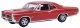 1966 Pontiac GTO - Assembled -- Montero Red, HO, Oxford Diecast 87PG66002