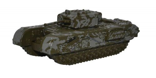 1943 Churchill Mk.III Tank - Assembled -- 142 RAC Tunisia (camouflage), N, Oxford Diecast NCHT003