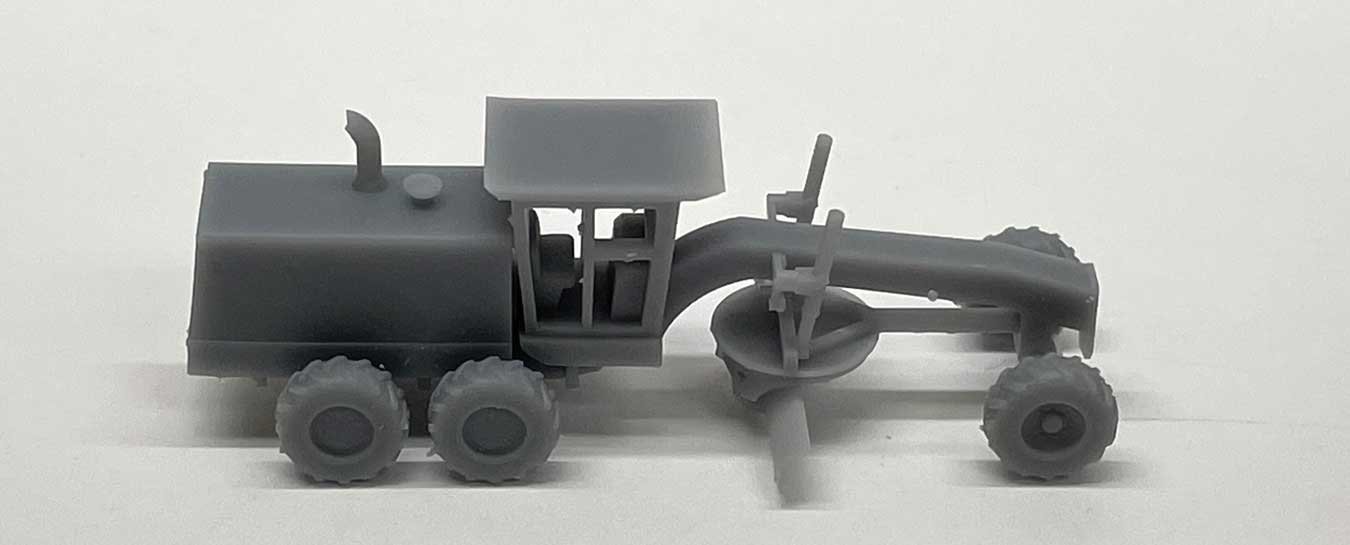 Road Grader - 3D Printed Kit -- Unpainted, N, Phoenix Precision Models 30020