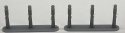 1920s - 1930s Gas Pump Islands - Kit -- Unpainted Cast Resin pkg(2), N, Phoenix Precision Models 30590