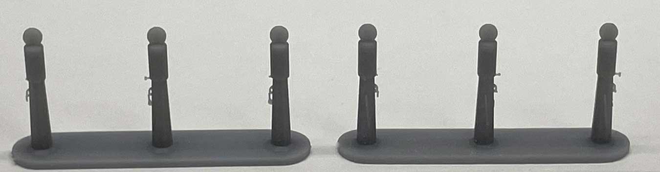 1920s - 1930s Gas Pump Islands - Kit -- Unpainted Cast Resin pkg(2), N, Phoenix Precision Models 30590