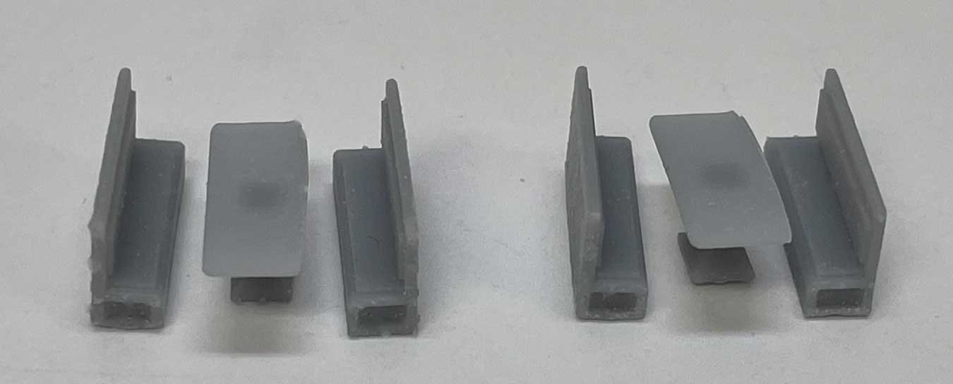 6′ Table and Booth Sets - 3D Printed Kit -- Unpainted 2 Sets, N, Phoenix Precision Models 30643