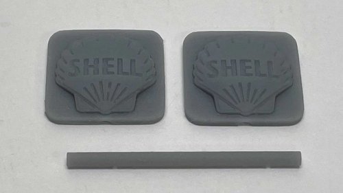 Shell Gas Station Sign - 3D Printed Kit -- 2 Halves & 20′ Mast (unpainted), N, Phoenix Precision Models 30647