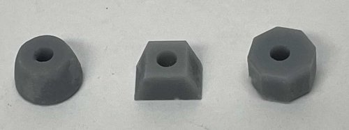 Bases for Gas Station Sign - 3D Printed Parts -- 2 Each of 3 Styles (unpainted), N, Phoenix Precision Models 30670