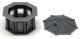 Octagon Building with Roof and Window Glass -- Kit - Unpainted Cast Resin, N, Phoenix Precision Models 30800