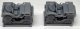 Jeeps Stacked for Transport -- Unpainted 3-D Print pkg(2), HO, Phoenix Precision Models 31633