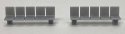 Platform/Waiting Room Seats - Flat Back and Seat -- Unpainted 3D Print pkg(2), HO, Phoenix Precision Models 31697