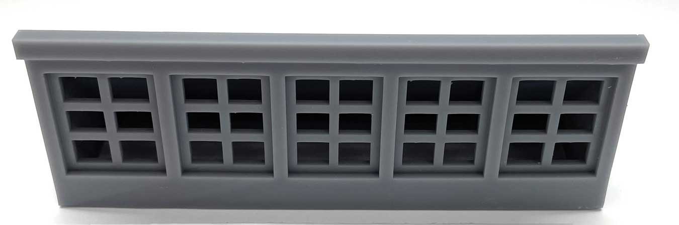 Large Skylight w/Glazing - All Windows Stationary - 3-D Printed Kit, O, Phoenix Precision Models 33530