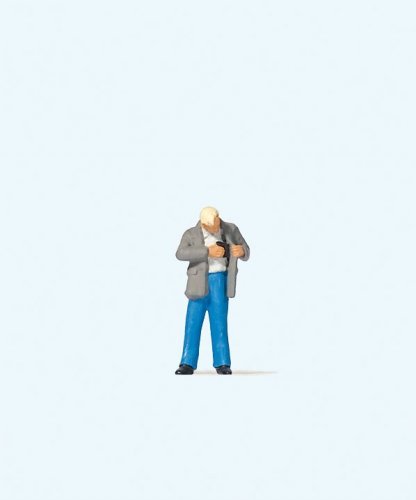 Man Paying, HO, Preiser Kg 28195