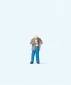 Man Paying, HO, Preiser Kg 28195