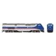 GE P32AC-DM - Sound and DCC -- Metro-North 222 (silver, blue, red), HO, Rapido Trains Inc 85513