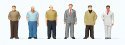 Standing Men -- pkg(6), N, Preiser Kg 79223
