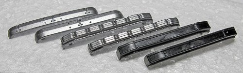 Bus Bumpers -- 2 Each: Steel, Water Jug and Rubber, HO, Rapido Trains Inc 102078