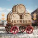 Steam Engine (Tractor) with Trailer - Kit -- Motorized Mechanical 3D Puzzle, All Scales, Robotime LKA01