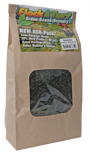 Flock & Turf Ground Cover ECO Pack Bag -- Swampy Bog Blend 48oz 1.4l, All Scales, Scenic Express 887E