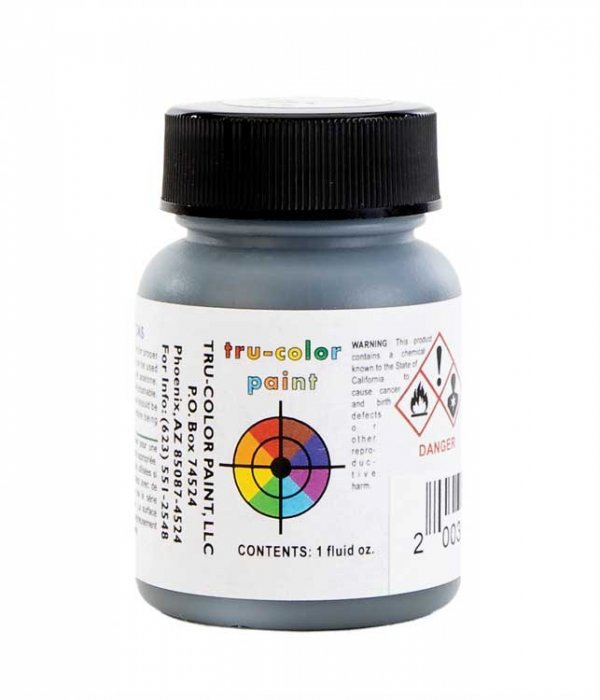 Railroad Color Acrylic Paints - 1oz 29.6mL -- Matte Grimy Black, All Scales, Tru-Color Paint 458