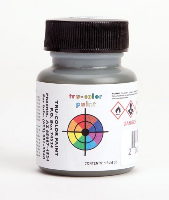 Flat Brushable Color Acrylic Paints - 1oz 29.6mL -- Canadian National Green, All Scales, Tru-Color Paint 854