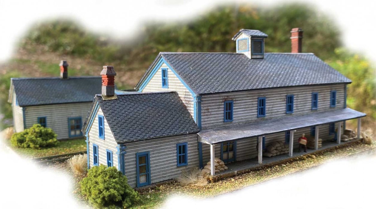 A.G. Winter`s General Store & Granary -- Laser-Cut Wood Kit - 7 x 4-1/4 x 1-1/2` 17.8 x 10, N, The N Scale Architect 10074