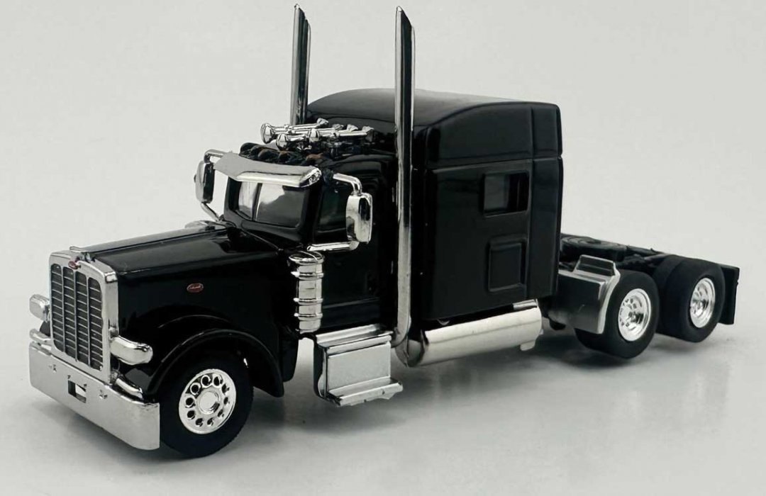 Peterbilt Sleeper Cab Tractor Only - Assembled -- Black, HO, HO Logistics Replicas 38909
