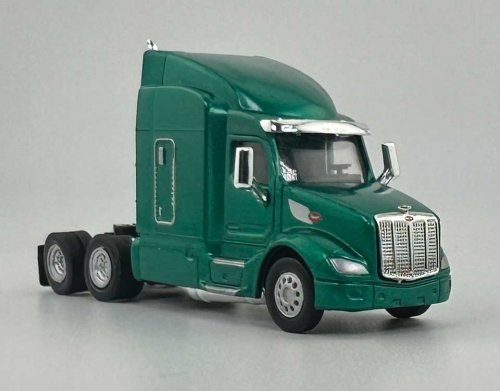 Peterbilt 579 Sleeper-Cab Semi Tractor - Assembled -- Metallic Green, HO, HO Logistics Replicas 57905