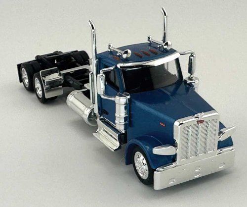 Peterbilt 589 2-Axle Day-Cab Semi Tractor - Assembled -- Metallic Blue, HO, HO Logistics Replicas 589061