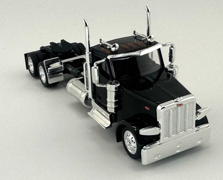 Peterbilt 589 2-Axle Day-Cab Semi Tractor - Assembled -- Black, HO, HO Logistics Replicas 589091