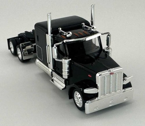 Peterbilt 589 72′ Sleeper-Cab Semi Tractor - Assembled -- Black, HO, HO Logistics Replicas 589094