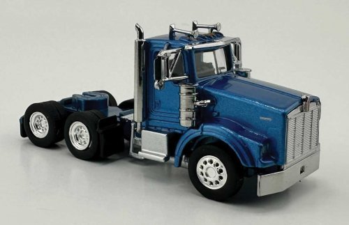 Kenworth T-800 Day Cab Tractor Only - Assembled -- Metallic Blue, HO, HO Logistics Replicas T80006