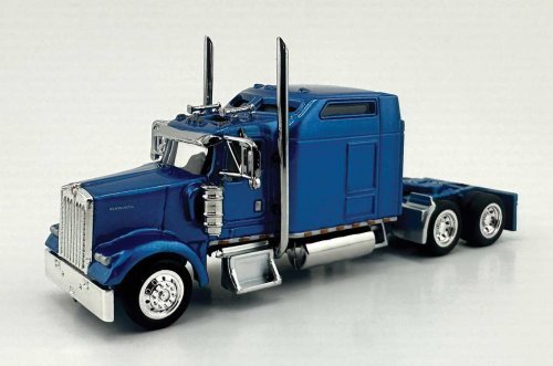 Kenworth W900 Sleeper Cab Tractor Only - Assembled -- Metallic Blue, HO, HO Logistics Replicas W90006