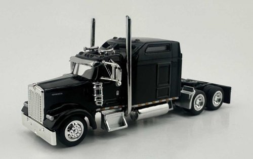 Kenworth W900 Sleeper Cab Tractor Only - Assembled -- Black, HO, HO Logistics Replicas W90009