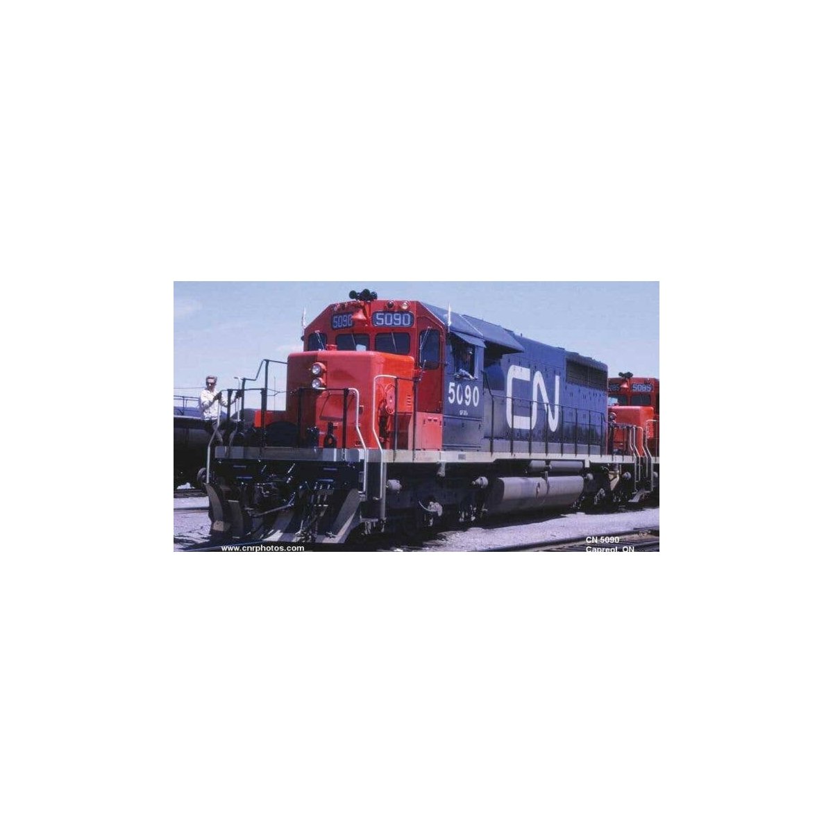 GMD SD40 No Dynamic Brakes - LokSound & DCC - Executive Line -- Canadian National 5094 (black, red, white, Large Noodle Logo, No