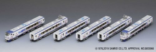 Class 280/281 6-Car Set (1 Power Car) - Standard DC -- Japanese National Railway (Hello Kitty But, N, TomyTec Co LTD 986744