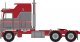 1970s Kenworth K100 Salem Tractor w/Aerodyne Sleeper Cab - Assembled -- Red, Gray, N, Trainworx Inc 41061