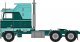 1970s Kenworth K100 Potomac Tractor w/Aerodyne Sleeper Cab - Assembled -- Green, N, Trainworx Inc 41064