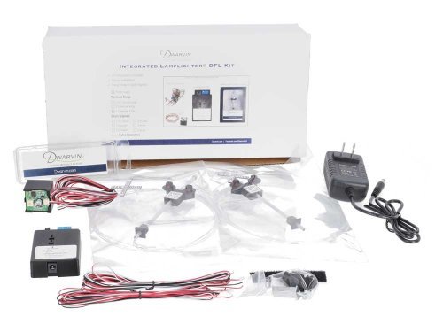 DVIRRXK301 Integrated Crossing Signal Kit w/Power Supply -- Lamplighter DFL, 2 Crossing Signals, Bell , O, Dwarvin IRRXK301