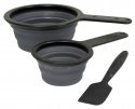Plaster Mixing Set -- 1 Each: 32oz 946mL Bowl, 8oz 236mL Measuring Cup, Spatula, All Scales, Woodland Scenics 1187