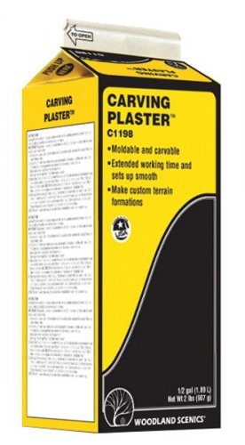 Carving Plaster(TM) -- 3-1/2 lbs 1.6kgs, All Scales, Woodland Scenics 1198