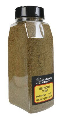 Blended Turf Shaker - 32oz 907g -- Earth Blend, All Scales, Woodland Scenics 1350