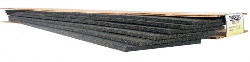 Track-Bed(TM) Roadbed Material -- 3mm x 3-1/4` x 2` Sheets, N, Woodland Scenics 1460